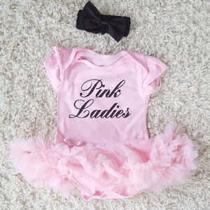 Baby Girl Halloween Costume Pink Ladies 0-3 M